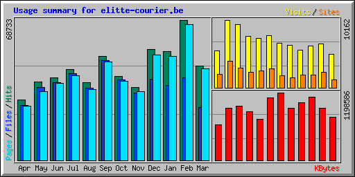 Usage summary for elitte-courier.be